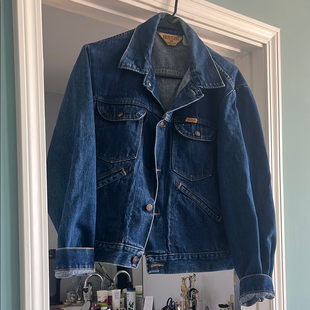 Rustler Men's Indigo Blue Denim Jacket